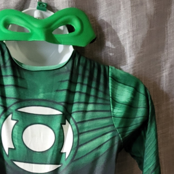 🎃GREEN LANTERN 2012 LICENSED HAL JORDAN like new CHILD COSTUME Medium 8/10 - Picture 4 of 15